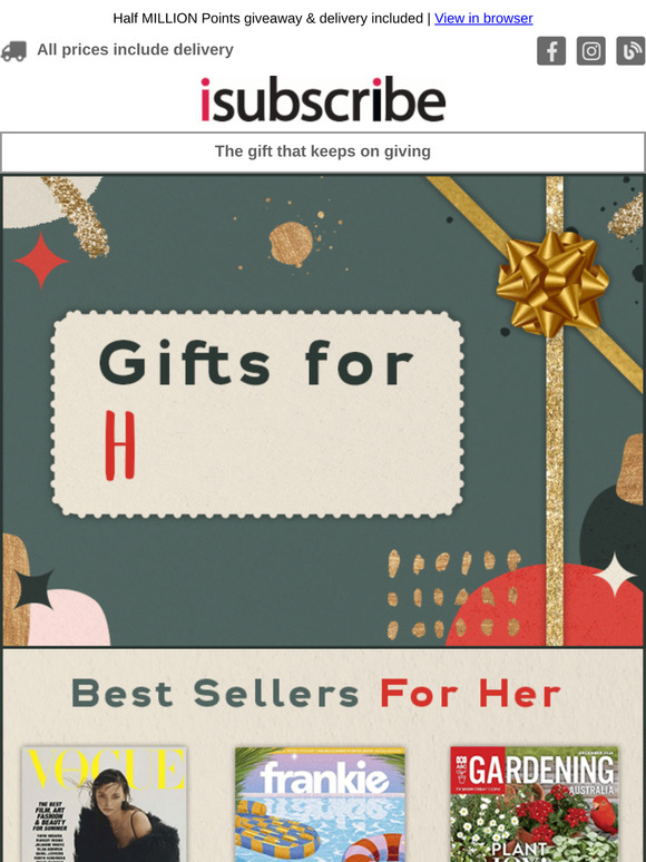 Best selling gifts for him & her!
