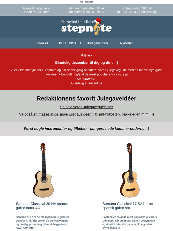 Julegaveidéer til musikfolket - se redaktionens favoritter her :-)
