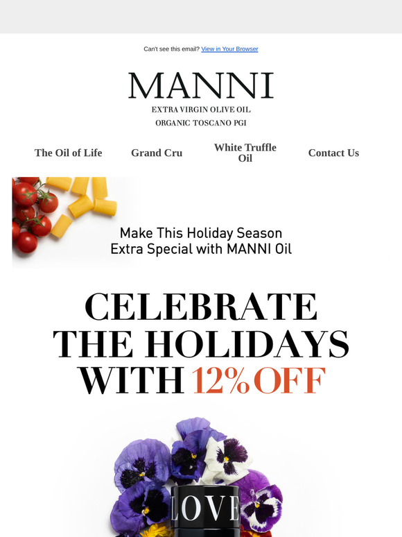 Make This Holiday Season Extra Special with MANNI Oil