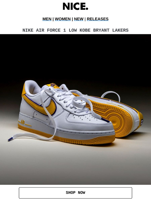 NIKE AF1 KOBE BRYANT LAKERS