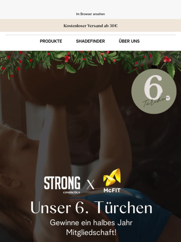 💥 McFIT x STRONG: Ein halbes Jahr Mitgliedschaft GRATIS  🥊
