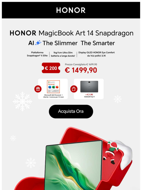 HONOR MagicBook Art 14 è arrivato!