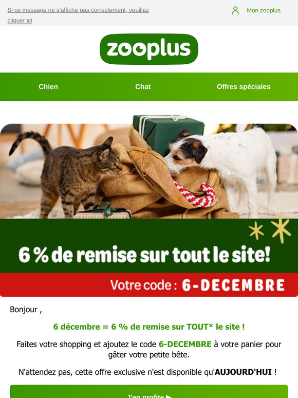 6 % de remise sur TOUT le site !