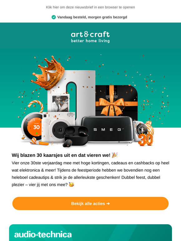 Wij blazen 30 kaarsjes uit... en dat vieren we! 🎁
