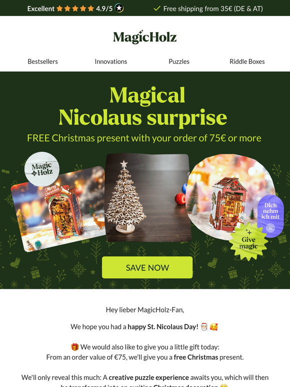 Magical Nicolaus surprise only until sunday 🎁🎄