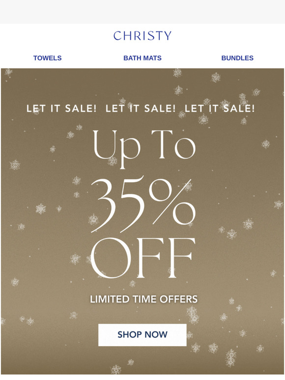 Final Call: Winter Sale Melts Away Soon! Up To 35% Off