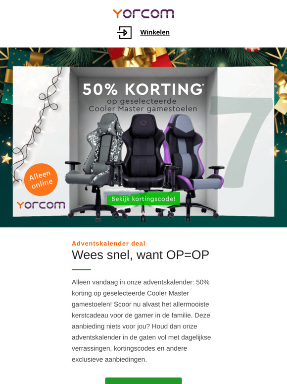 🎁 50% Korting… Maar op wat? Bekijk onze Adventskalender!