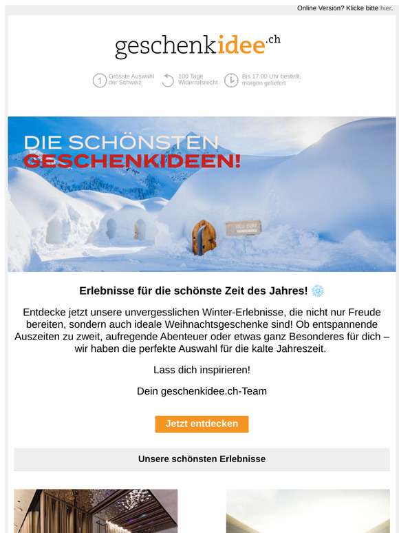 Verschenke tolle Wintererlebnisse!