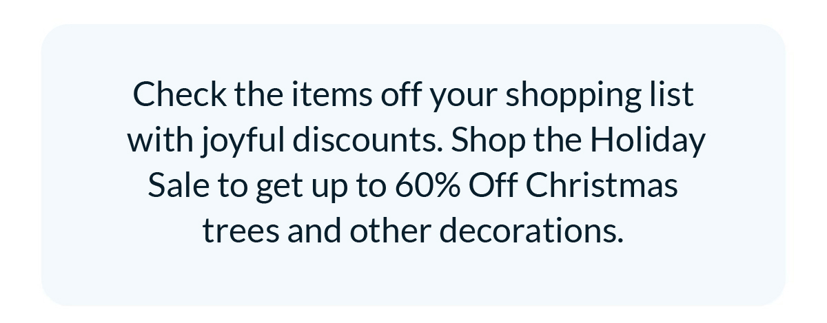 Check the items off your shopping list with joyful 
