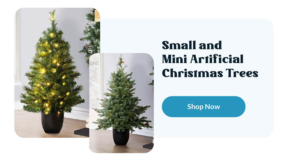 Small and Mini Artificial Christmas Trees