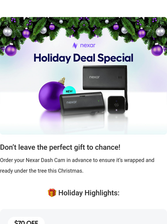 Make It a Holiday to Remember with Nexar 🎅