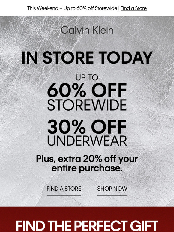 Calvin Klein Email Newsletters Shop Sales Discounts and Coupon Codes