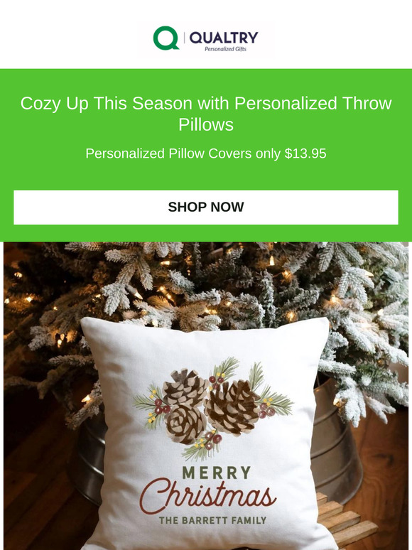 ✨ Comfort Meets Custom Style. Pillow Covers only $13.95!