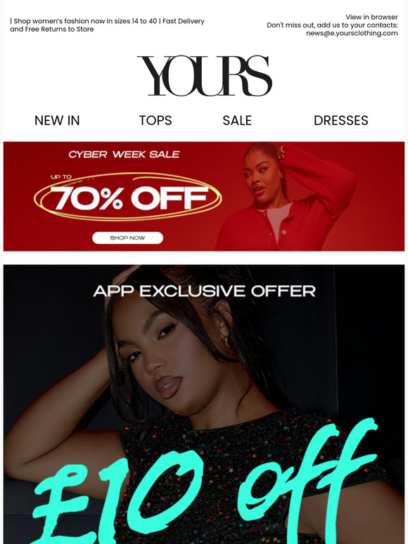 £10 OFF The App Continues