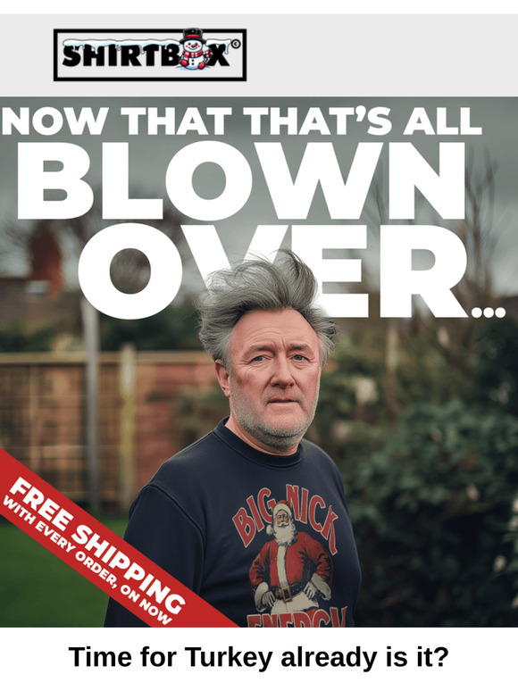 Now That That's Blown Over: Free Shipping!