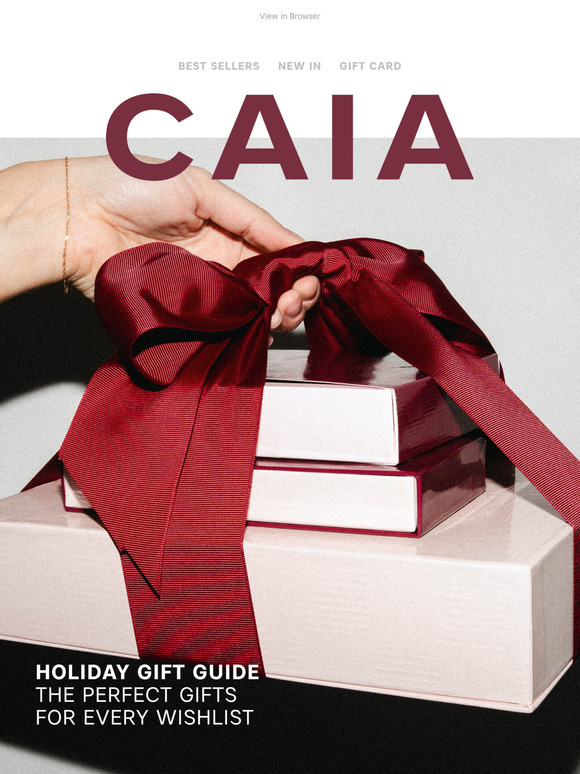 CAIA Holiday Gift Guide is here 💝
