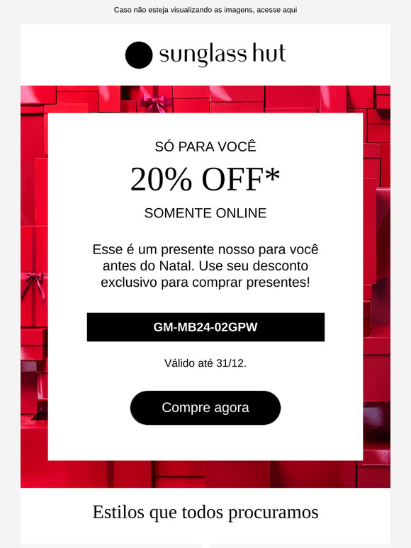 Alguém pediu 20% de desconto?