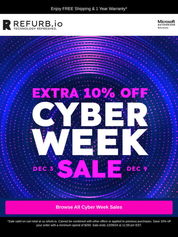 Ends Tonight: 10% OFF Cyber Sale 🔔