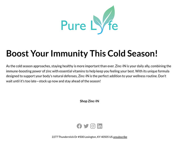 "💪Shield Up this Cold Season!🛡️Boost Immunity with Zinc-IN🌿"