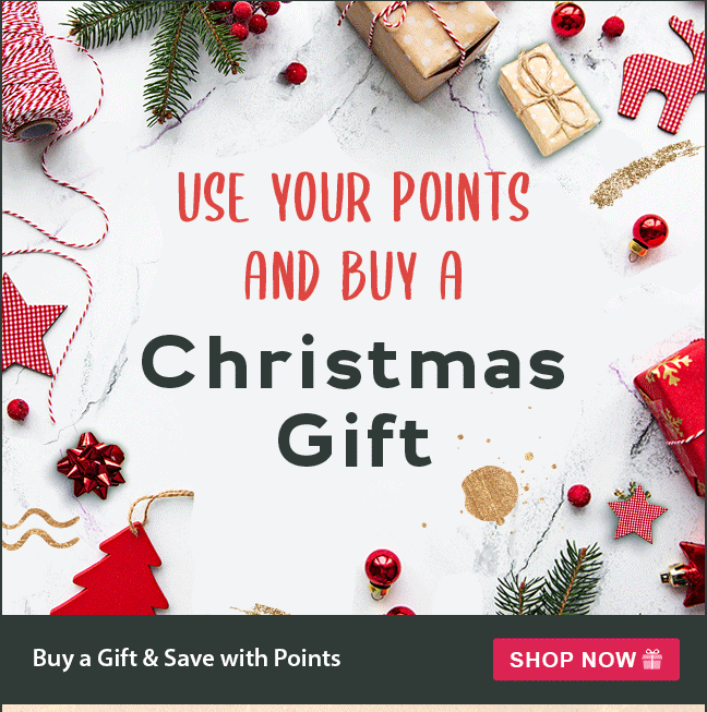 Use your points and buy a Christmas Gift