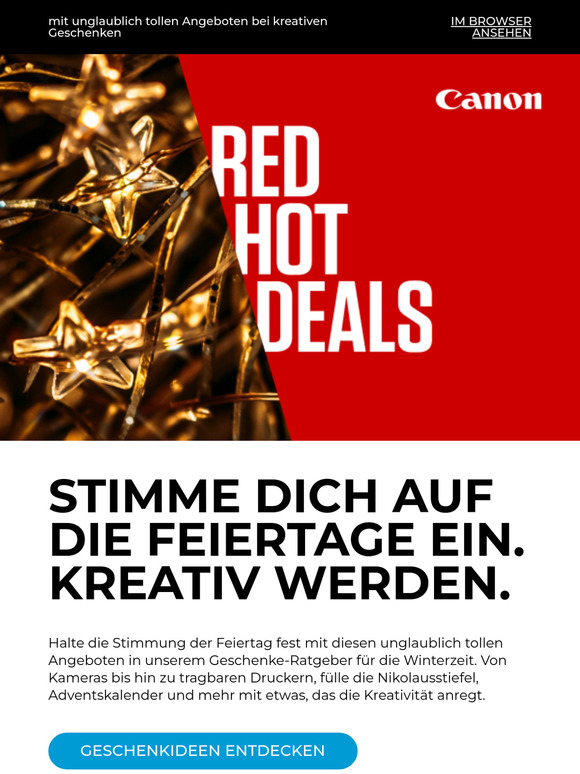 —, sei den Vorbereitungen auf die Feiertage einen Schritt voraus