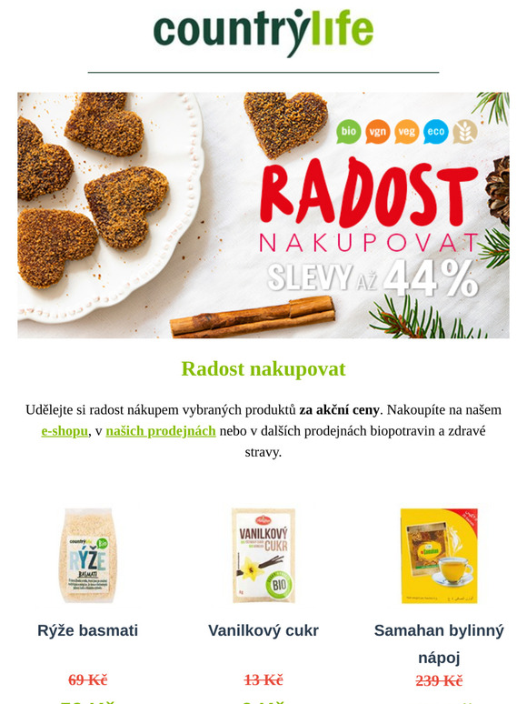 Radost nakupovat · Doručení do Vánoc