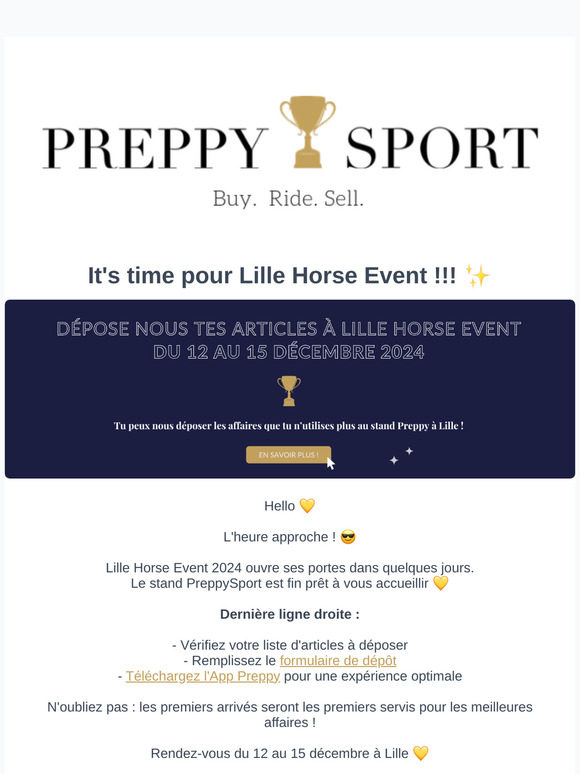 Lille Horse Event arrive très vite ! 🤩