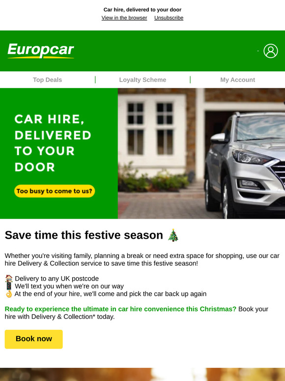 —, get your hire car delivered this Christmas 🚗