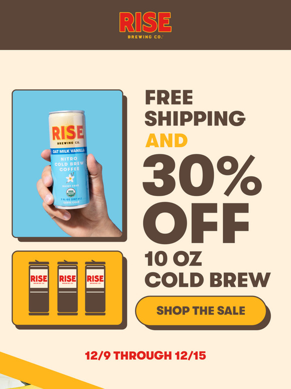 Holiday shipping starts now!