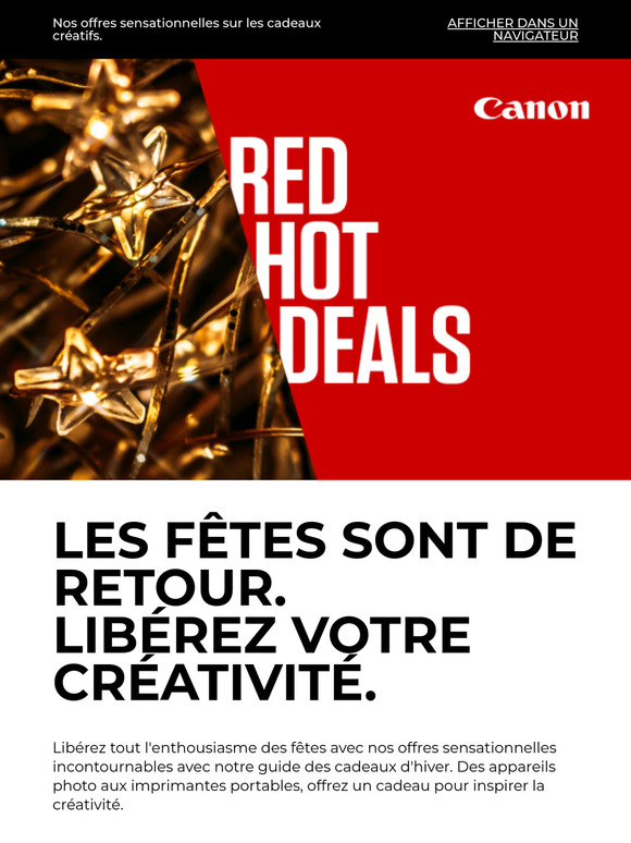 —, pour les fêtes de fin d'année, prenez de l'avance !