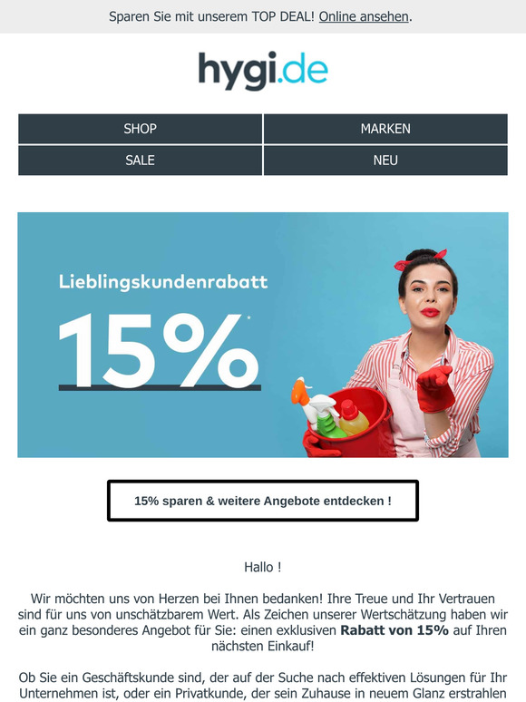 Das beste Angebot für unsere Lieblingskunden! Genau wir meinen Sie!
