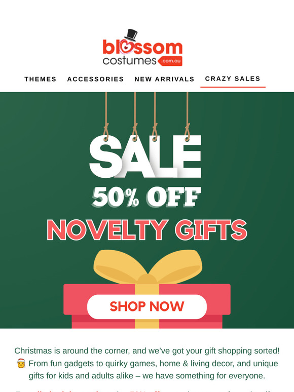 🎄 50% Off Novelty Gifts – Perfect for Christmas!