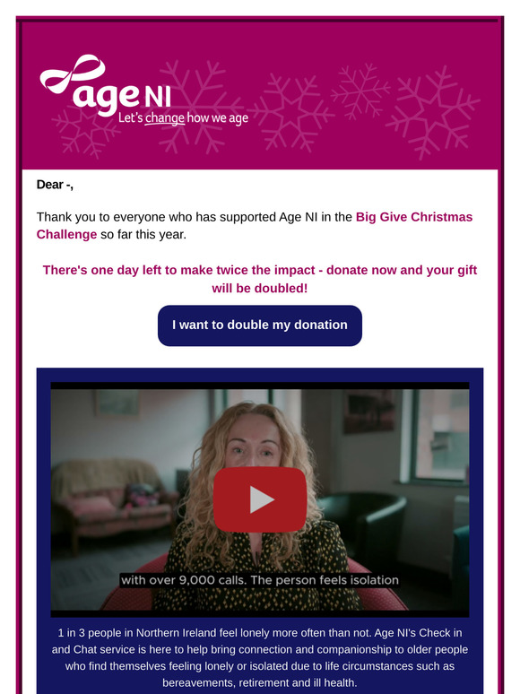 Final chance to double your donation