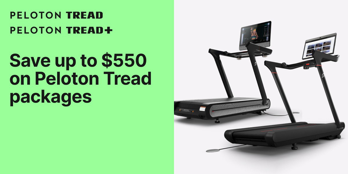 Save up to $550 on Peloton Tread packages