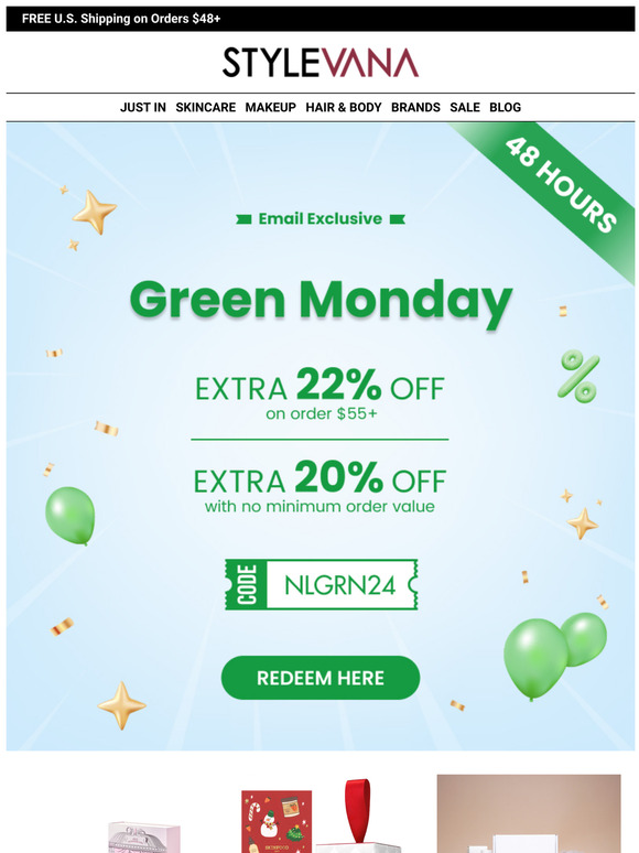 24 Hours Left! Up to 22% OFF: Feeling green, feeling clean~