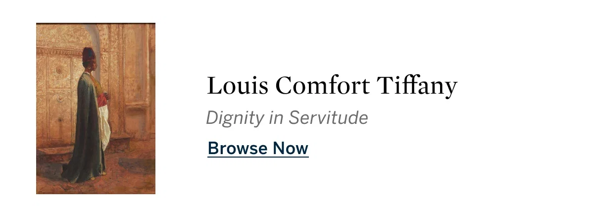 Louis Comfort Tiffany, Dignity in Servitude