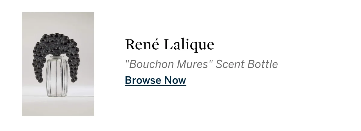 René Lalique, ''Bouchon Mures'' Scent Bottle