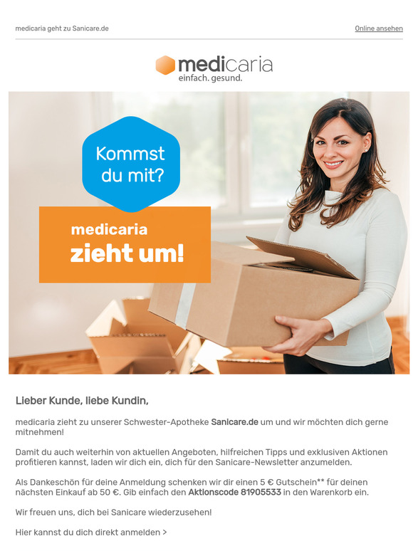 medicaria zieht um!