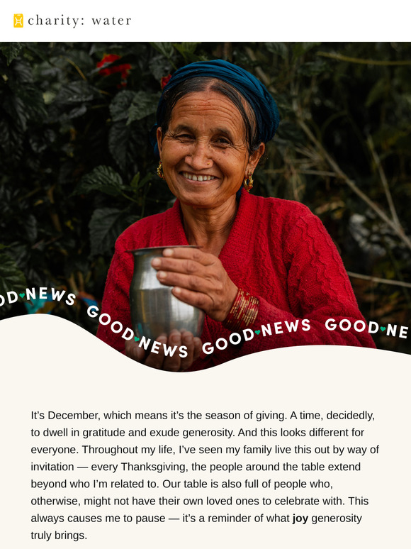 Good News: Generosity keeps giving