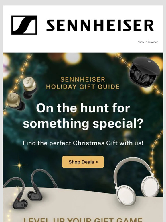 Sennheiser’s Top Picks for the Perfect Christmas Gift 🎁🎧