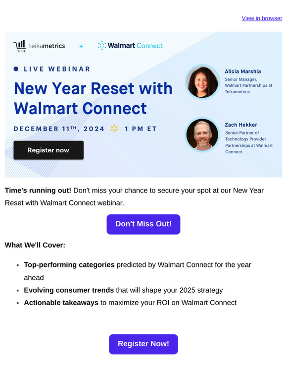 Don't Miss Out: New Year Reset with Walmart Connect