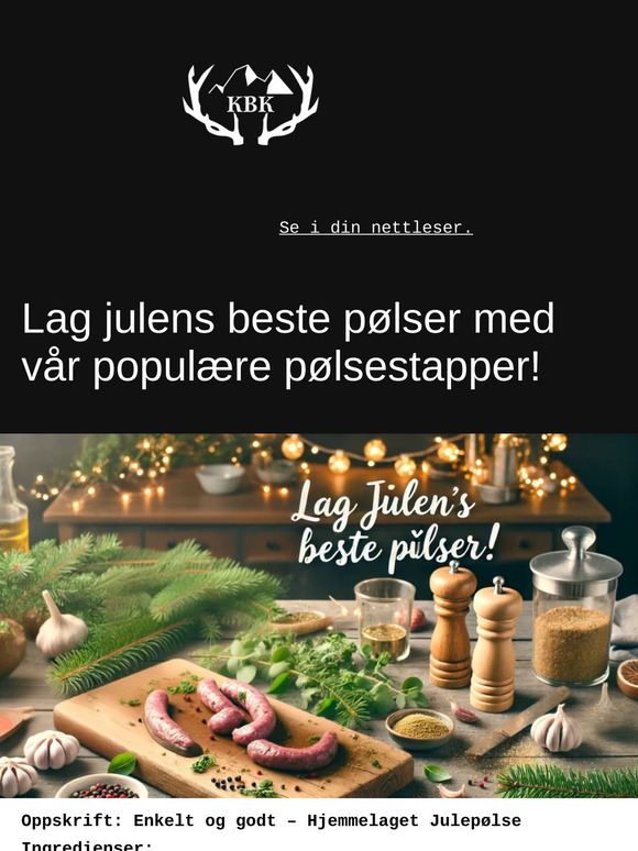 Lag julens beste pølser med vår populære pølsestapper!