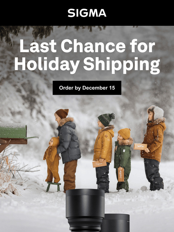 Last chance for holiday shipping