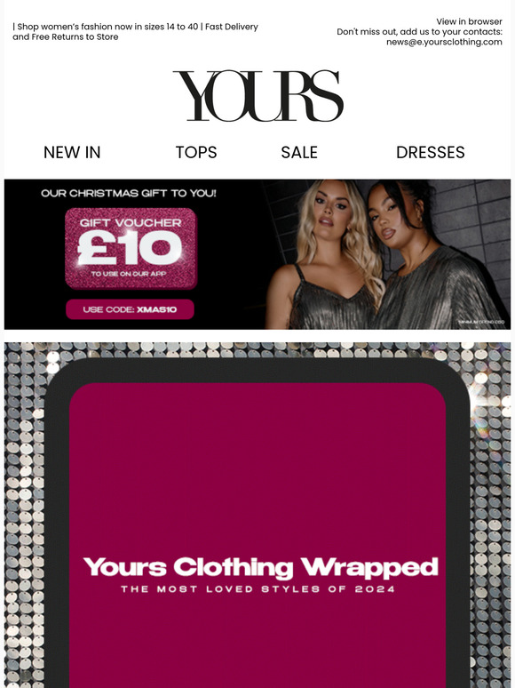Yours Clothing Wrapped