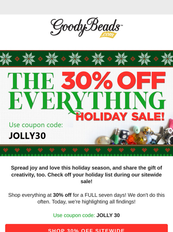 🌟 Spread Joy and Love... AND 30% Sitewide Savings!
