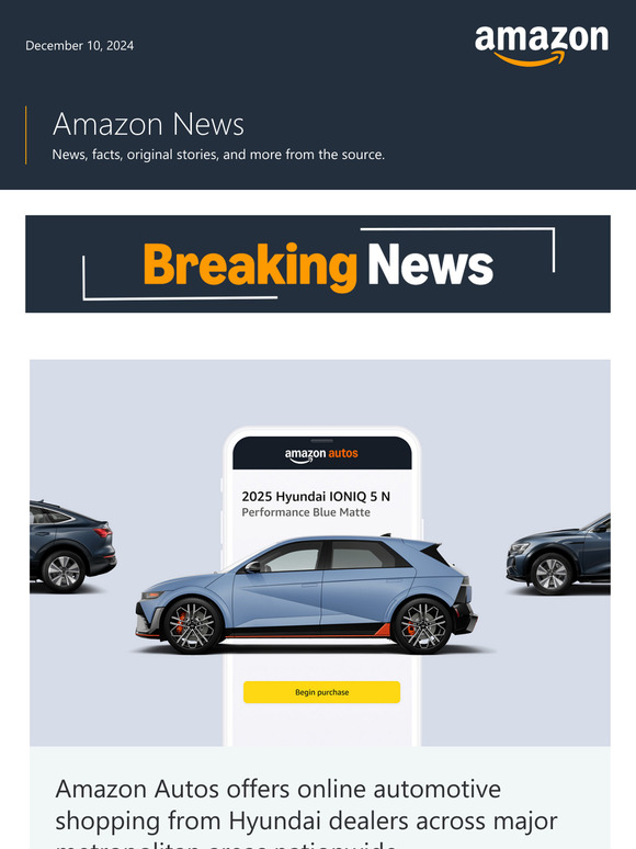 Breaking News: Amazon Autos launches in 48 U.S. cities
