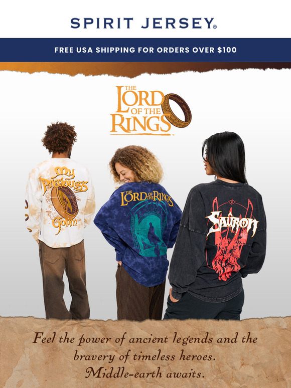 🔥 One Collection to Rule Them All! - LOTR™ x Spirit Jersey® Has Arrived