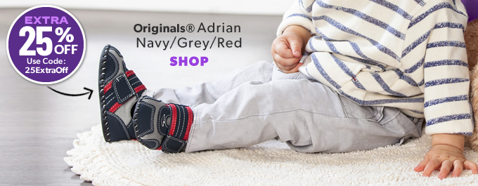 Shop Adrian Navy Grey Red