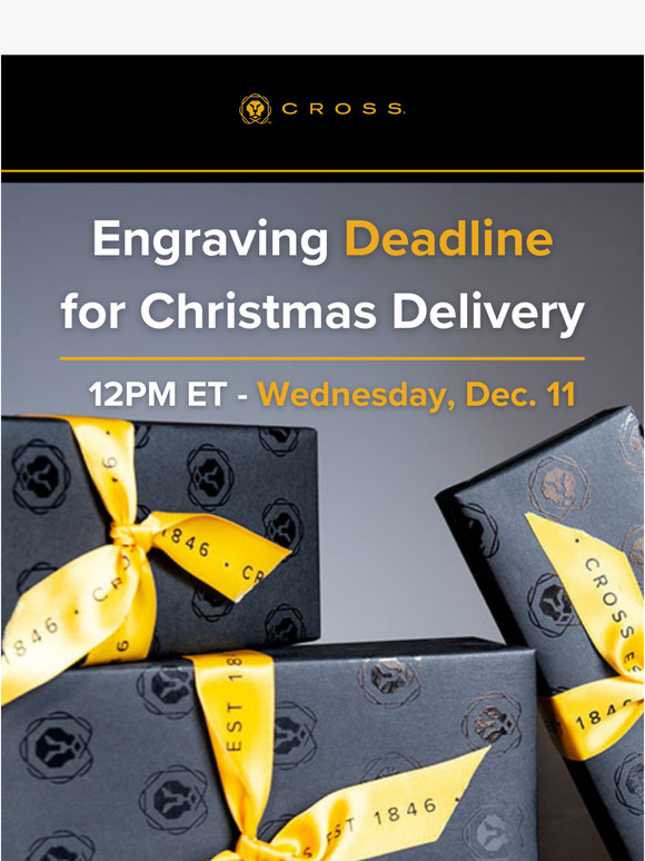 Last Chance: Engraving Orders for Christmas 🎄