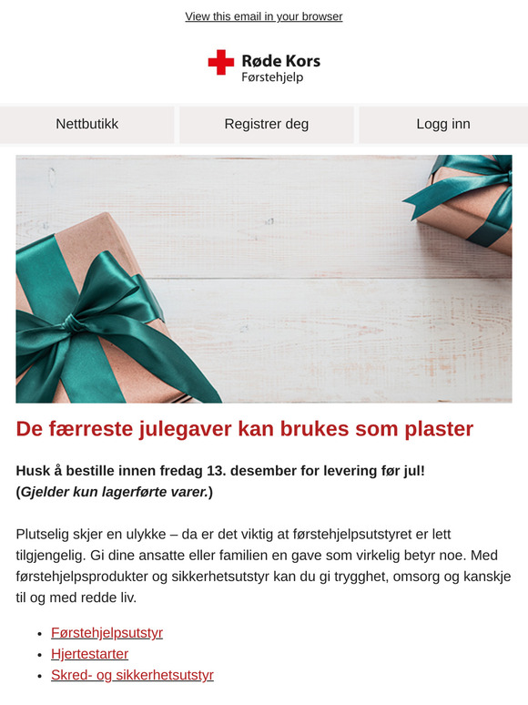 De færreste julegaver kan brukes som plaster ⛑️❤️